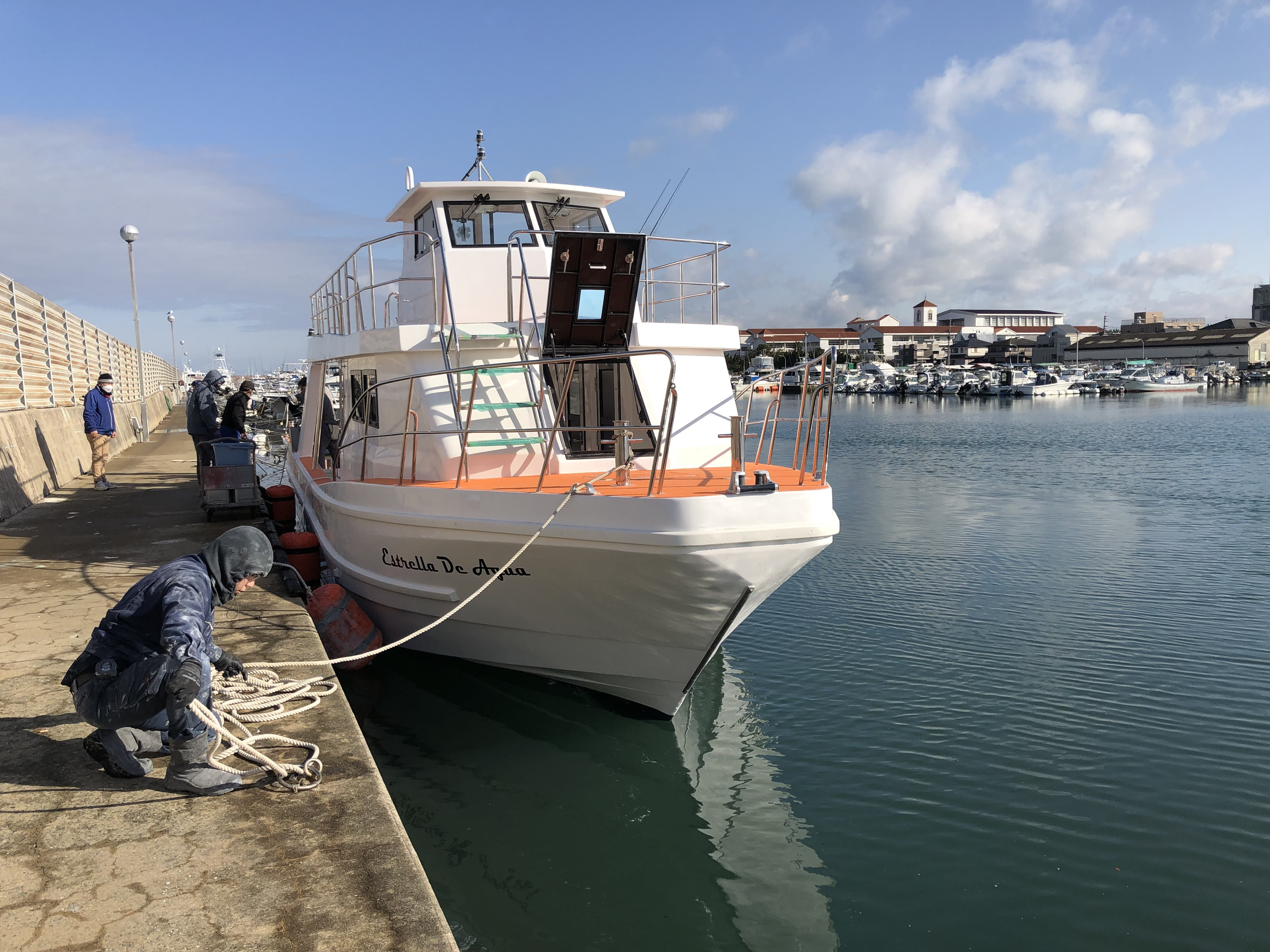 The new dive boat entered service in February 2023.「Estrella de Agua」