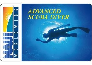 NAUI Advanced Diver Certification Card