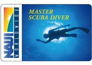 NAUI Master Diver Certification Card