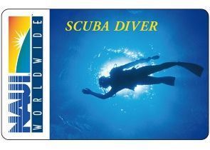 NAUI Open Water Diver Certification Card