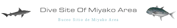 Dive Site Of Miyako Area in Okinawa Miyako Island　Buceo Sitio de Miyako Area