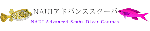 NAUIアドバンススクーバコース　NAUI Advanced Scuba Diver　Courses